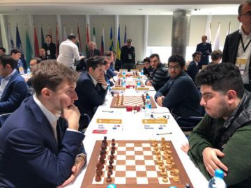 تساوی تیم ملی شطرنج ایران برابر هند در مسابقات جهانی