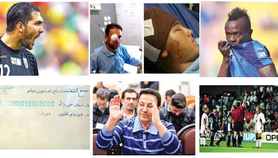 از سنگپرانیهای سریالی فوتبال تا قمهکشی در هندبال از سنگپرانیهای سریالی فوتبال تا قمهکشی در هندبال